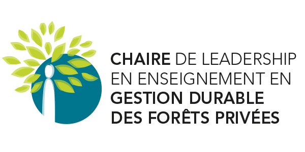 Logotype de la Chaire de leadership en enseignement en gestion durable des forêts privées.