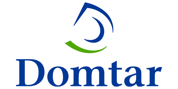 Logotype de l'entreprise Domtar dont l'hyperlien mène vers son site Web.